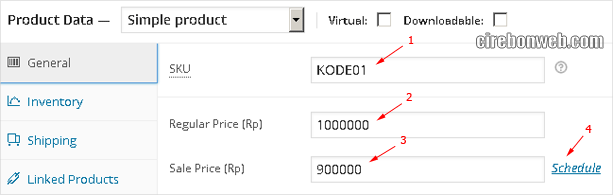 woocommerce input harga